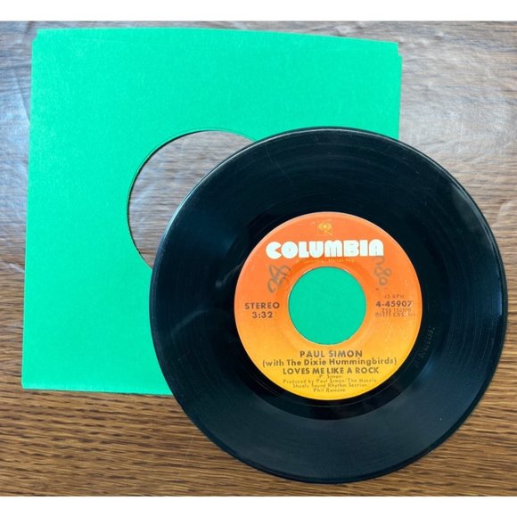 Paul Simon Loves Me Like A Rock / Learn How to Fall 45 Pop Rock Columbia 4-45907 - Picture 3 of 4